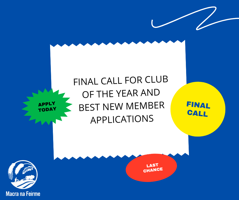 Final Call - Club of the Year and Best New Member
